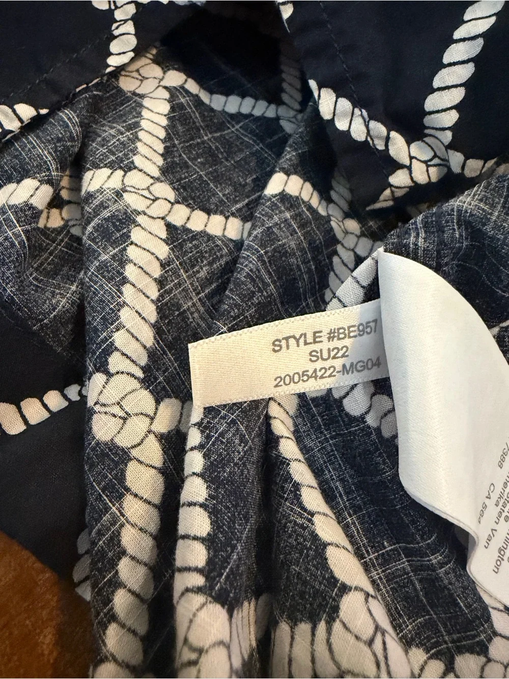J. Crew Slub Cotton Camp Collar Button Up Shirt Mesh Rope Navy